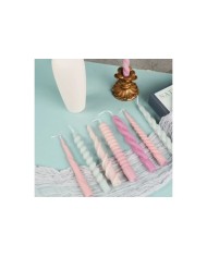 Pimli Burgu Şamdan Mum Kalıbı - Hobi Silikon Kalıbı -Kod:1115