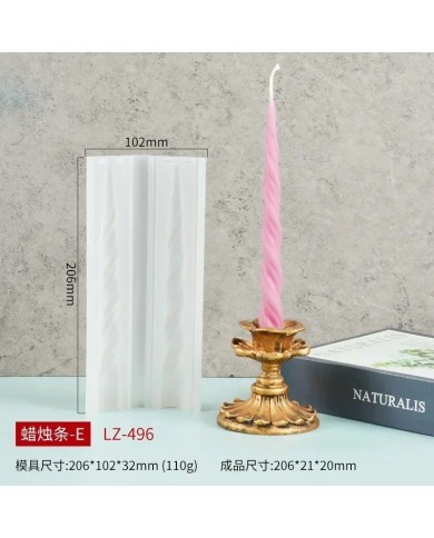 Pimli Şamdan Mum Kalıbı - Hobi Silikon Kalıbı -kod 1255A