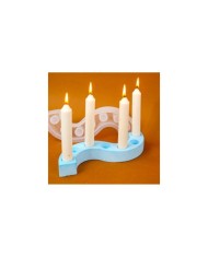 Asimetrik Şamdan Silikon Kalıp Beton Mum Altlıgı Kod 541B