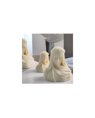 Peçeli Kadın Mum Silikon Kalıbı - Kod: