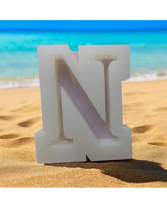 B Harfi Epoksi Beton Mum Kalıp - N Boy