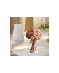 3D Gül Buketi Mum Silikon Kalıp -, Şakayık, Gül ve Çiçek Kümesi