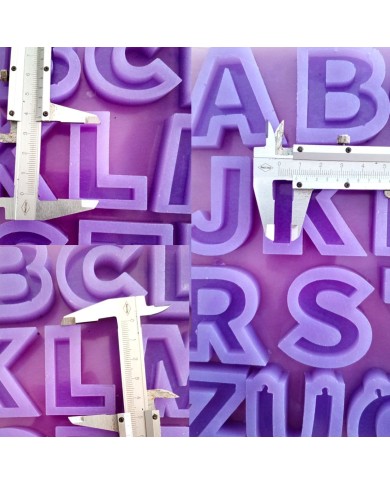 Alfabetik Türkçe Karakter Epoksi Harf Kalıbı Ekstra Harfli