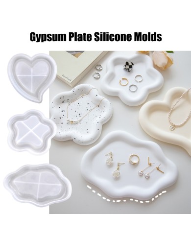 Bulut Şekilli Tepsi Bardak Altı Reçine Epoksi ve Beton Kalıbı -