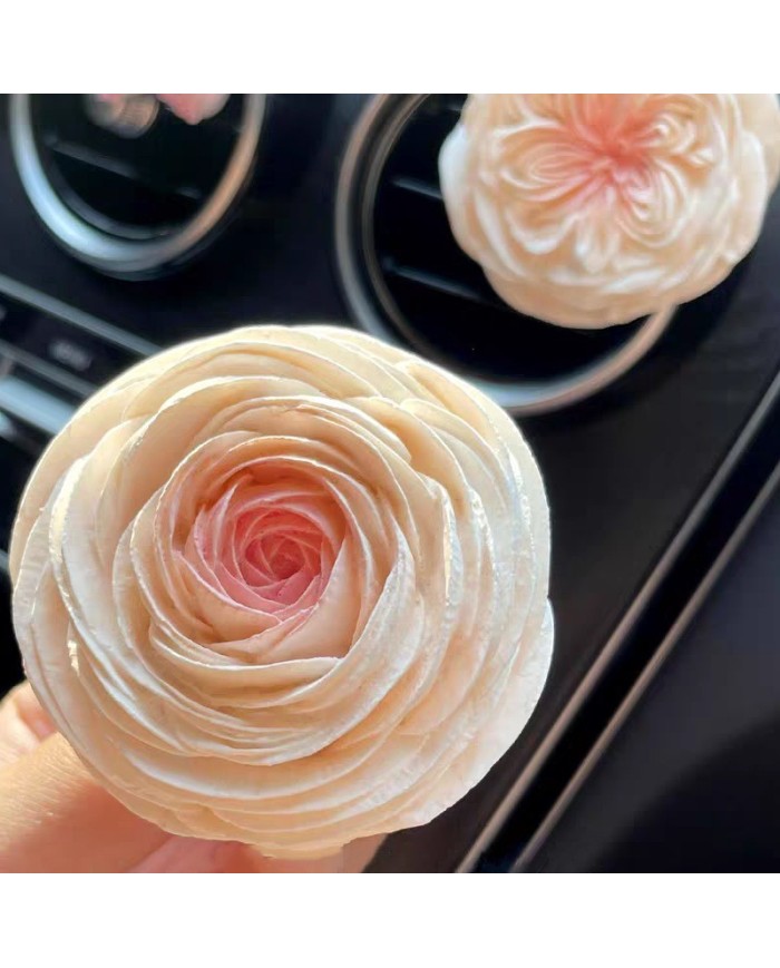 Gül Çiçeği Epoksi Mum ve Beton Kalıbı - Kod: 1265