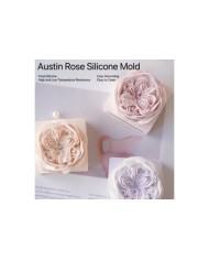 Gül Çiçeği Epoksi Mum ve Beton Kalıbı - Kod: 1265