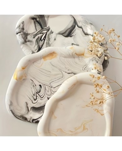 Bulut Şekilli Tepsi Bardak Altı Reçine Epoksi ve Beton Kalıbı -