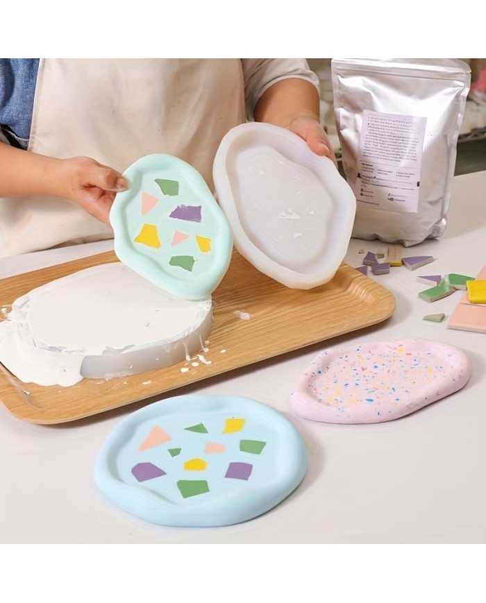 Bulut Şekilli Tepsi Bardak Altı Reçine Epoksi ve Beton Kalıbı -