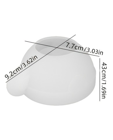 Aşk Kalpli Çay Fincanı- Epoksi ve Beton Kalıbı -Kod:1273