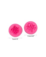 Ortanca Çiçeği Epoksi Mum ve Beton Kalıbı - Kod: 1279