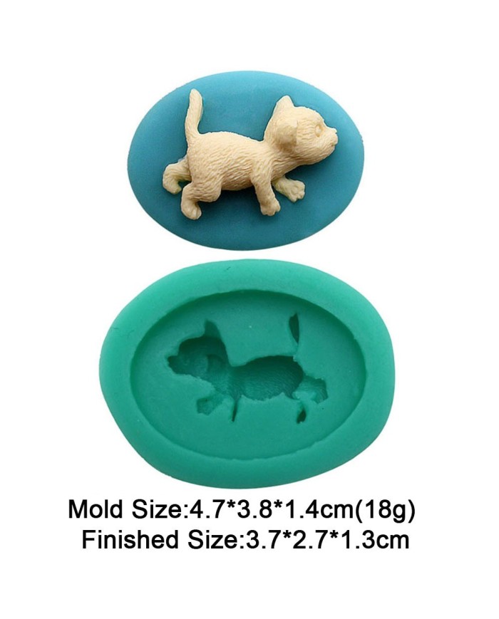 Uyuyan Köpekçik Silikon Reçine Epoksi Silikon Kalıbı - Kod:M8