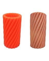 Twister Silindir Silikon Mum Kalıbı M-153