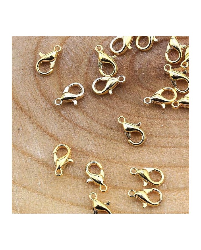 100 Adet Altın Sarı Papağan Takı Klipsi 502