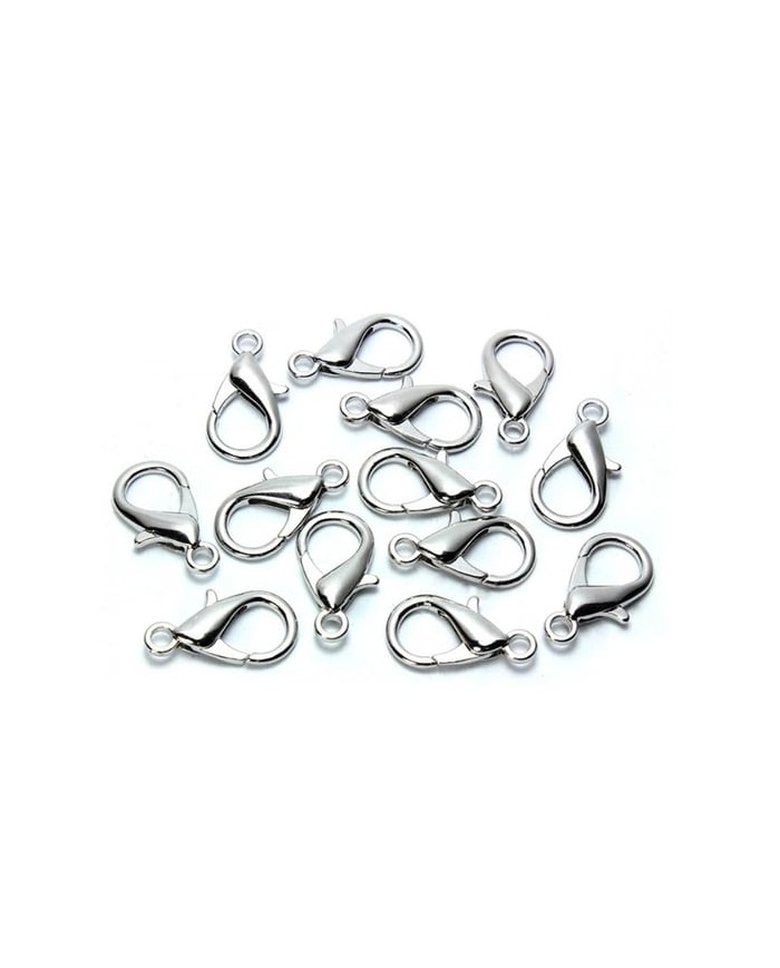 100 Adet Takı Aparatları Papağan Klips Kod: 502 Gümüş