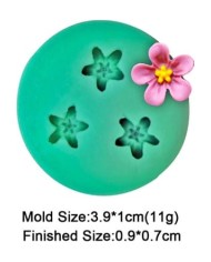Mini Çiçekler Serisi Silikon Kalıp - Hobi Silikon Kalıbı