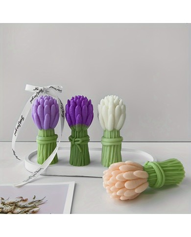 Lavanta Demeti Mum & Sabun Silikon Kalıp Modeli Kod