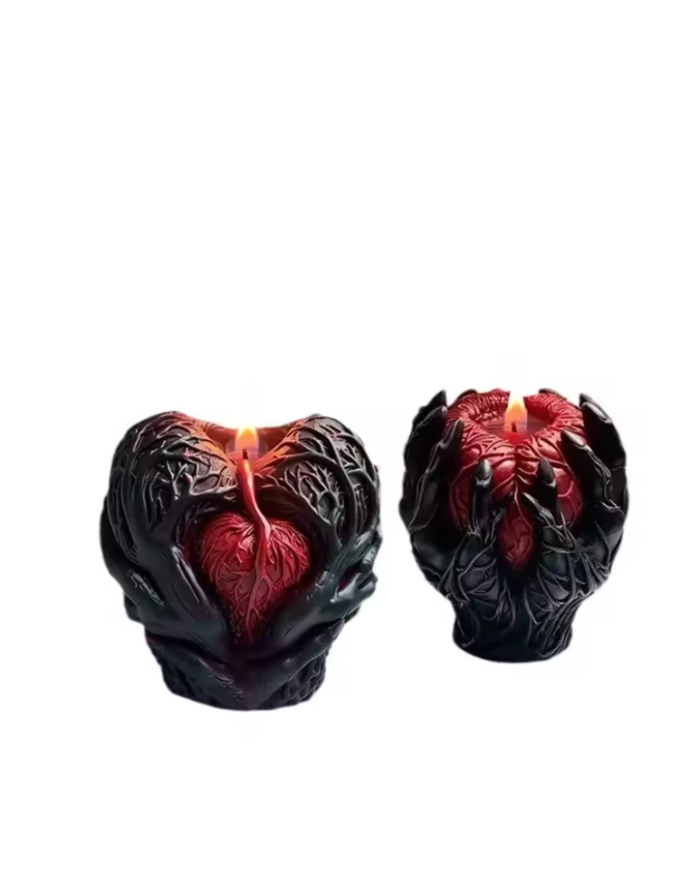 Aşkın Kalbi Epoksi Mum ve Beton Kalıbı - Kod: 1203B