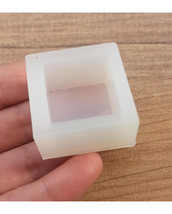 Küp Epoksi Reçine Kalıp 2.5x2.5 Derinlik 2 cm