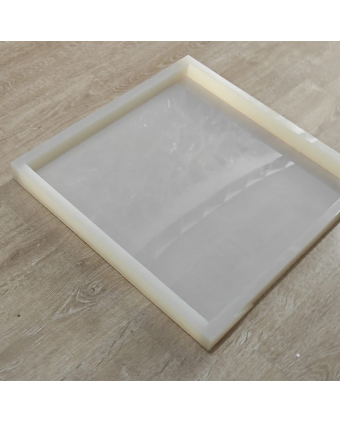 Kare 40 cm x 40 cm 4 Cm Derinlik Masa Sehpa Epoksi Silikon Kalıp