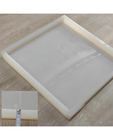 Kare 50 cm x 50 cm 4 Cm Derinlik Masa Sehpa Epoksi Silikon Kalıp