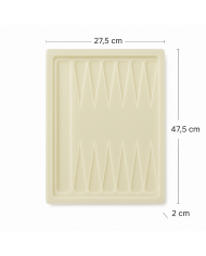 Epoksi Reçine Tavla Silikon Kalıp Modeli Mold 47,5 cm x 27,5 cm