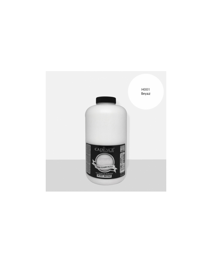 Beyaz Cadence Hybrid Multisurface Akrilik Boya 2 Litre  H-001