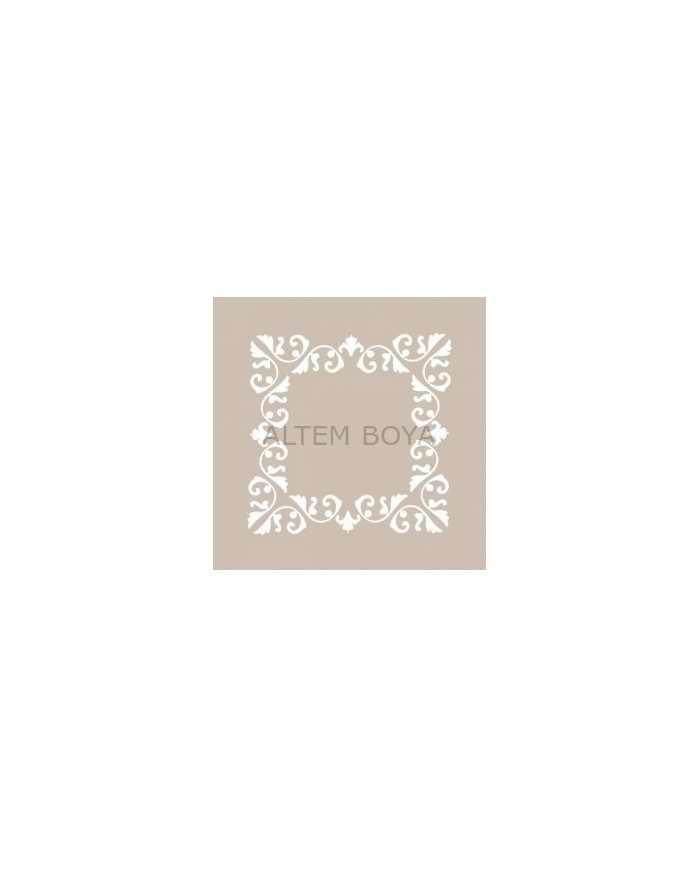 Kare Stencıl KA02 22*22 cm