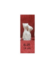 B-25 Seramik Çift Kedi Biblo 14 cm