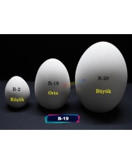 B-19  Seramik Orta Boy Yumurta 15 cm
