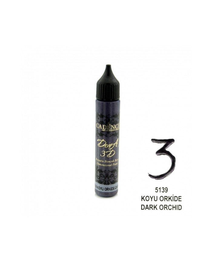 3D BONCUK BOYA-5139-KOYU ORKİDE