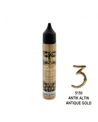 3D BONCUK BOYA-5150-ANTİK ALTIN