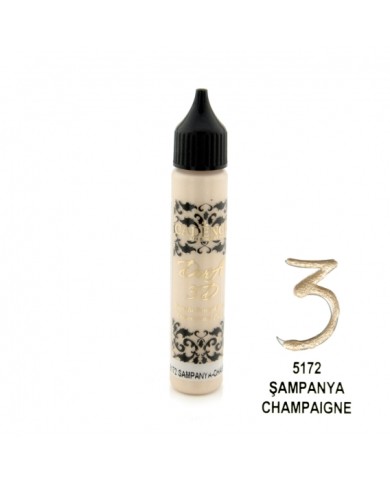 3D BONCUK BOYA-5172-ŞAMPANYA