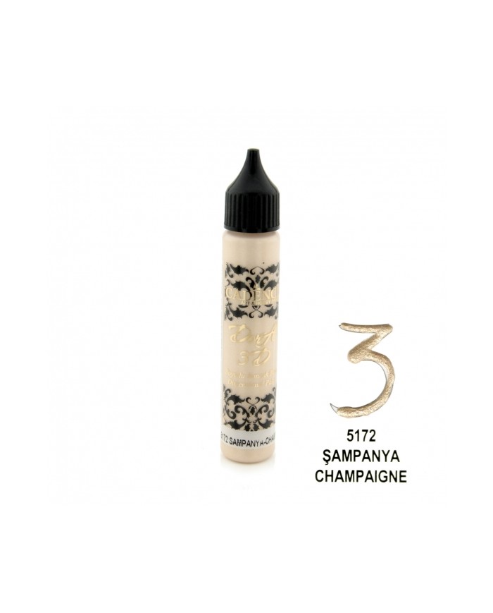 3D BONCUK BOYA-5172-ŞAMPANYA