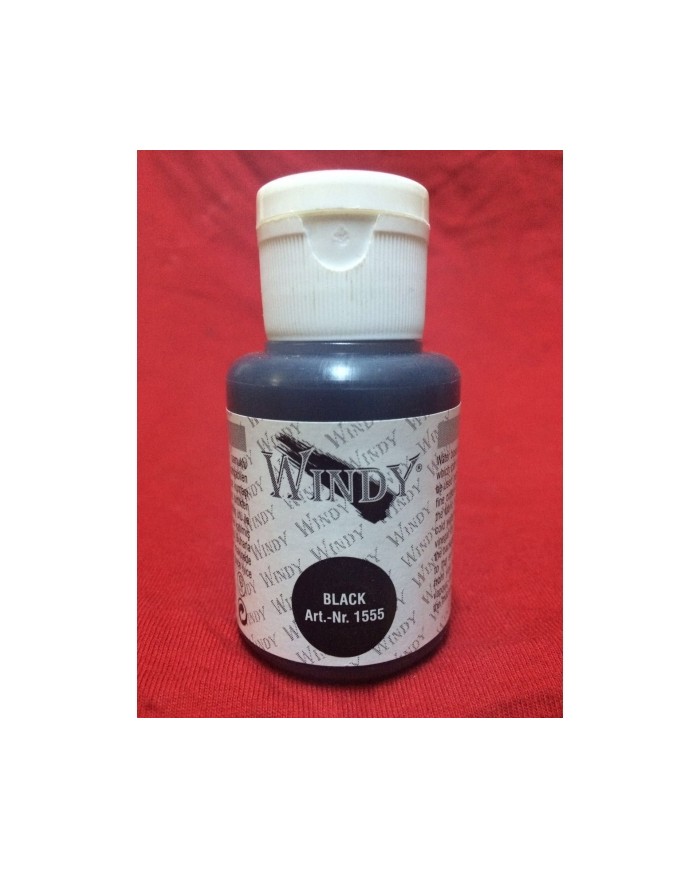 İpek Boyası Siyah 50 ml. W-1555