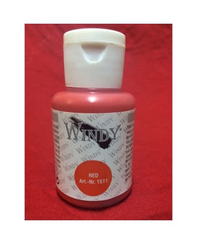 İpek Boyası Kırmızı 50 ml. W-1511