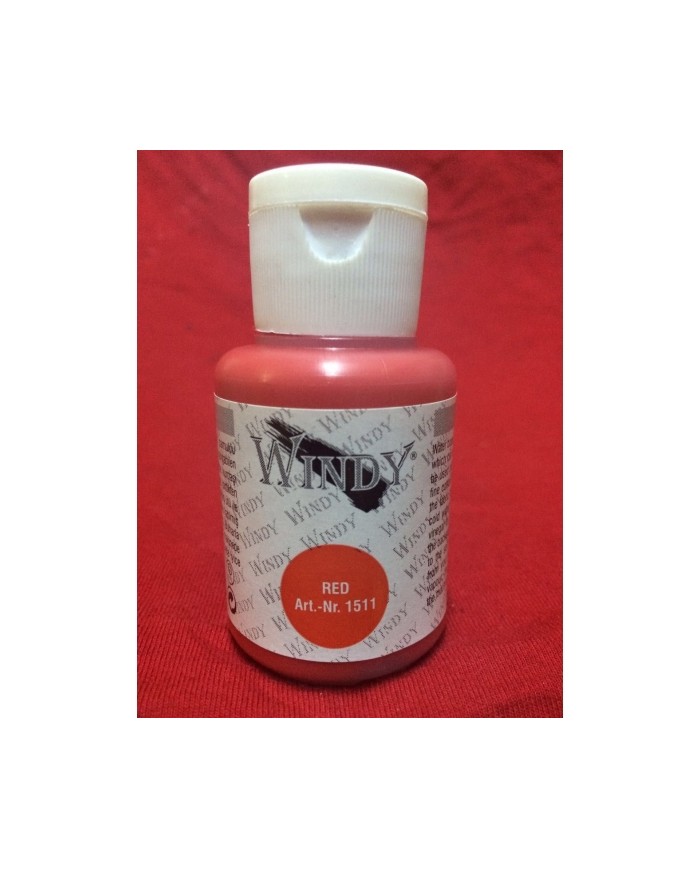 İpek Boyası Kırmızı 50 ml. W-1511