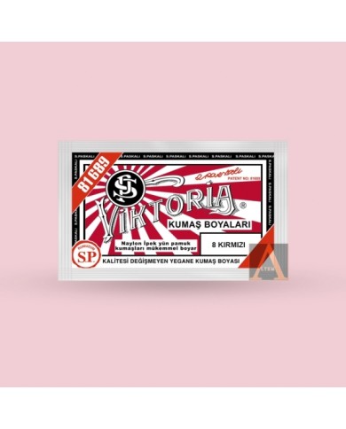 Toz Kumaş Boyası Kırmızı V-08