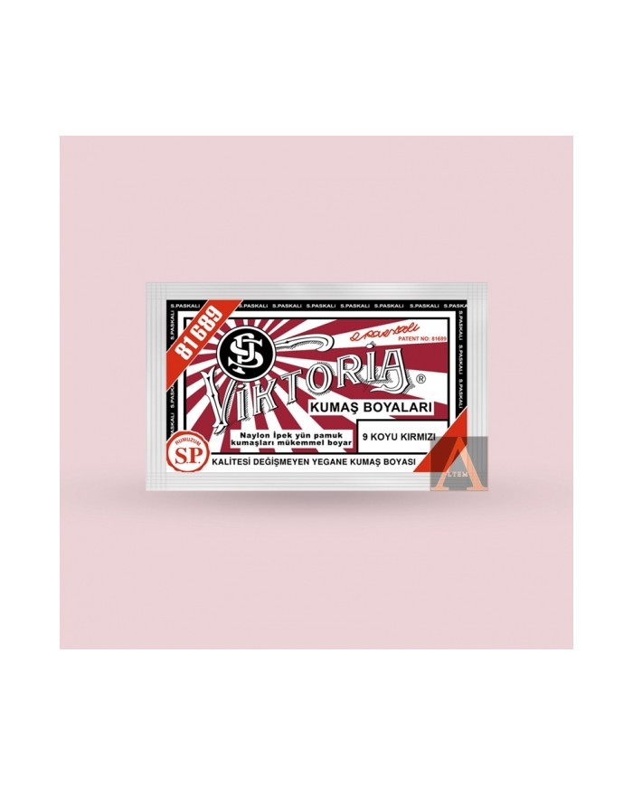 Toz Kumaş Boyası Koyu Kırmızı V-09