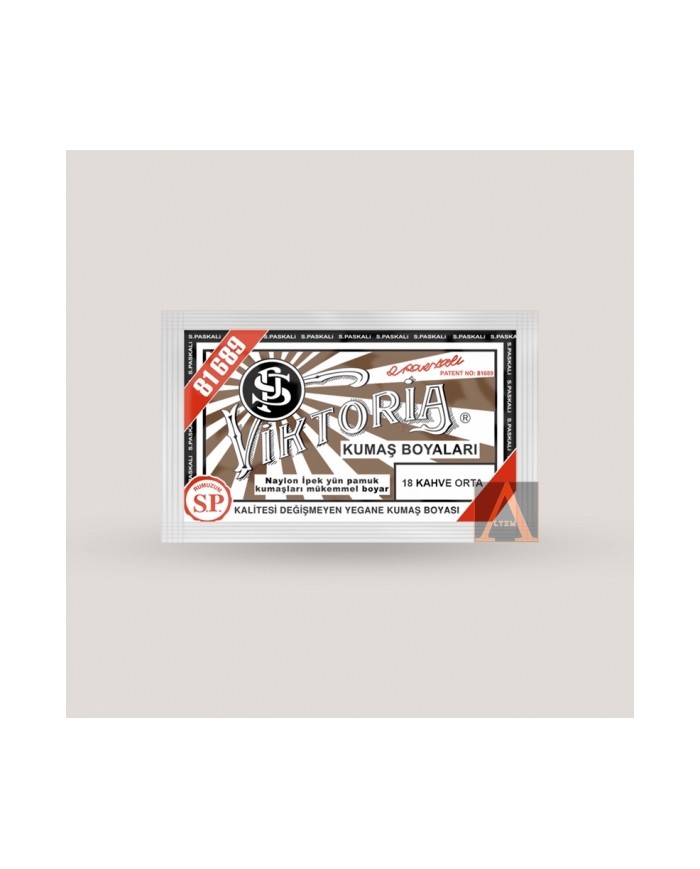 Toz Kumaş Boyası Orta Kahve V-18