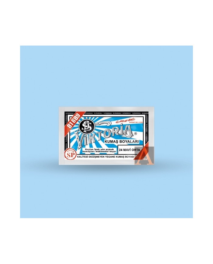 Toz Kumaş Boyası Orta Mavi V-24