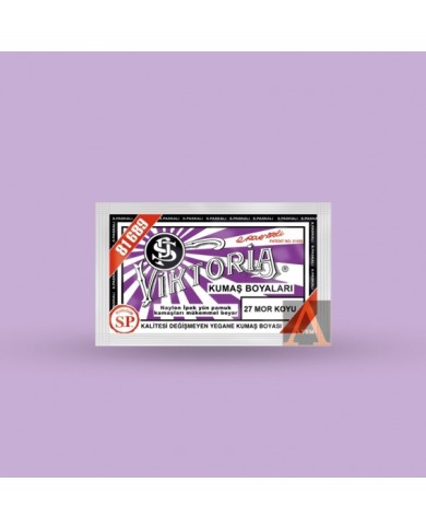 Toz Kumaş Boyası Koyu Mor V-27