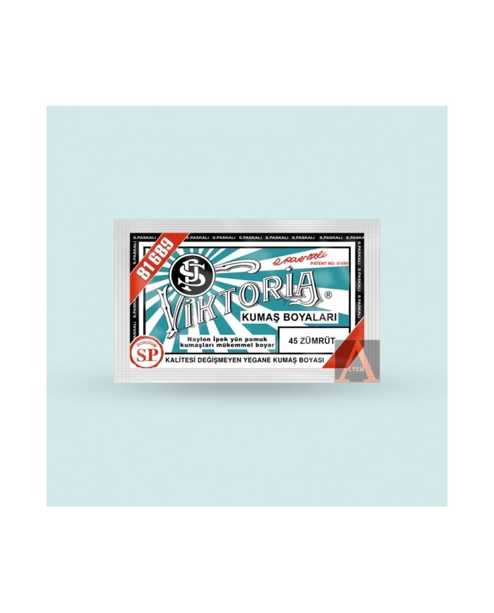 Toz Kumaş Boyası Zümrüt Yeşil V-45