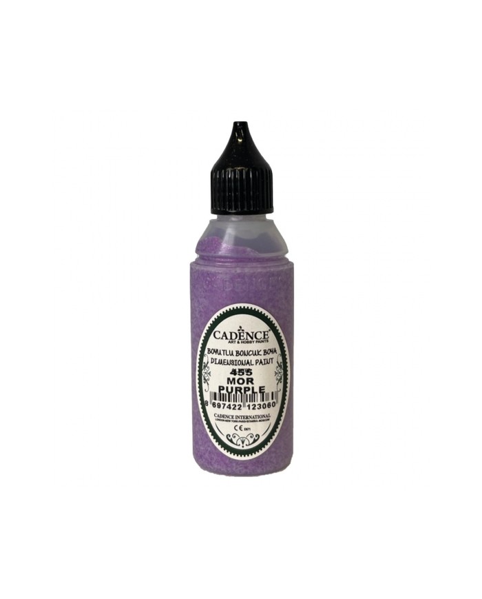 Boyutlu Boncuk Boya Simli Mor 50 ml B-455