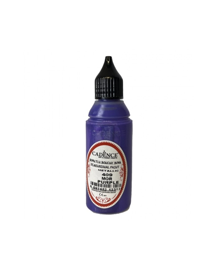 Boyutlu Boncuk Boya Mor 50 ml B-409