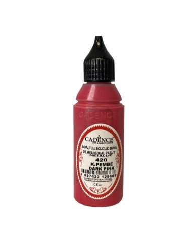 Boyutlu Boncuk Boya Koyu Pembe 50 ml B-420