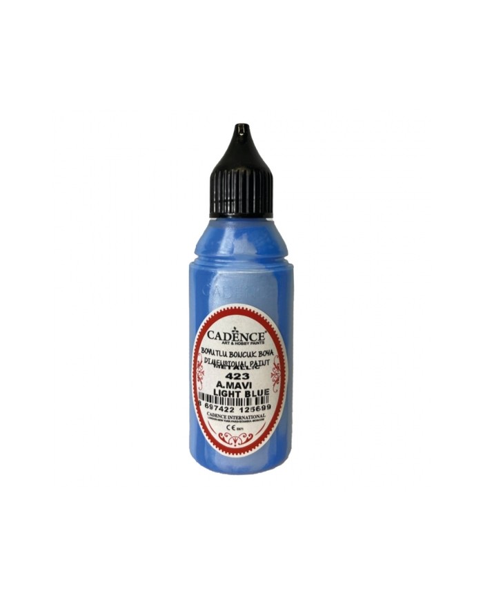 Boyutlu Boncuk Boya Acık Mavi 50 ml B-423