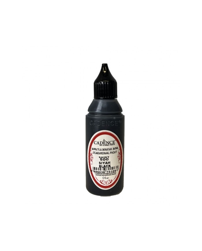 Boyutlu Boncuk Boya Siyah 50 ml B-500