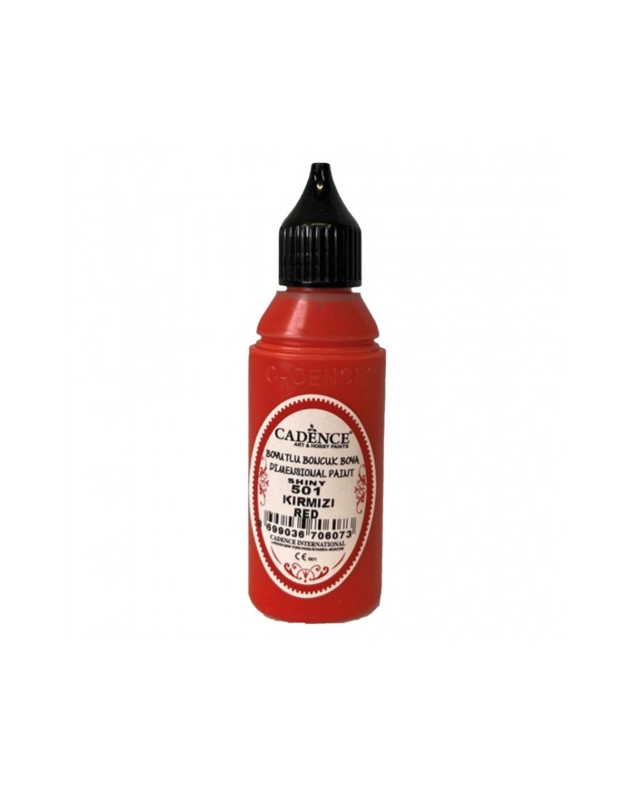Boyutlu Boncuk Boya Kırmızı 50 ml B-501