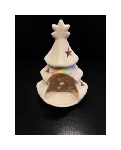 Seramik Çam Ağacı Mumluk 17 cm