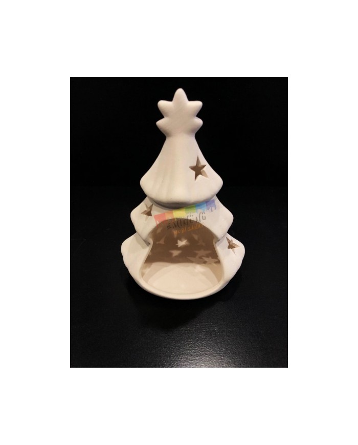 Seramik Çam Ağacı Mumluk 17 cm